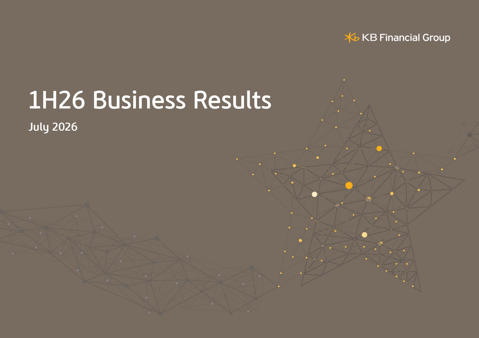 KB Financial Group's Q2 2026 Slide Deck
