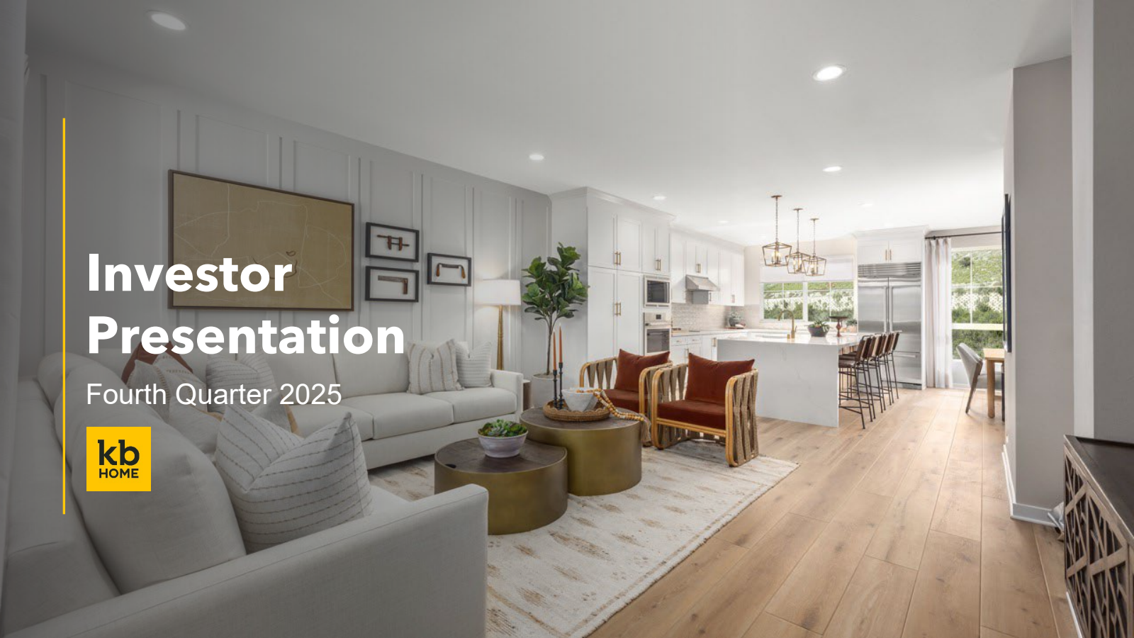 KB Home's Q4 2025 Slide Deck