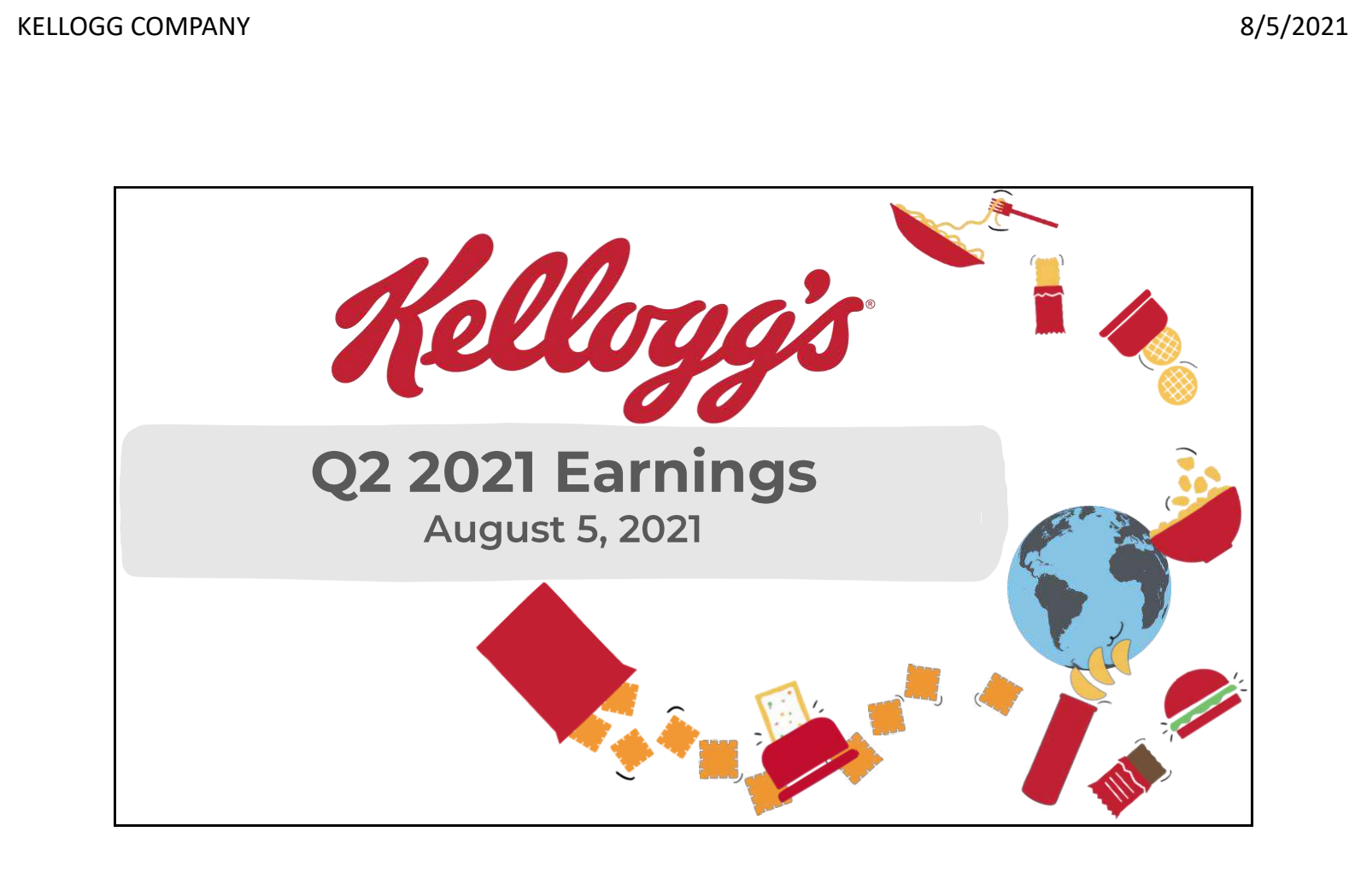 Kellanova's Q2 2021 Slide Deck