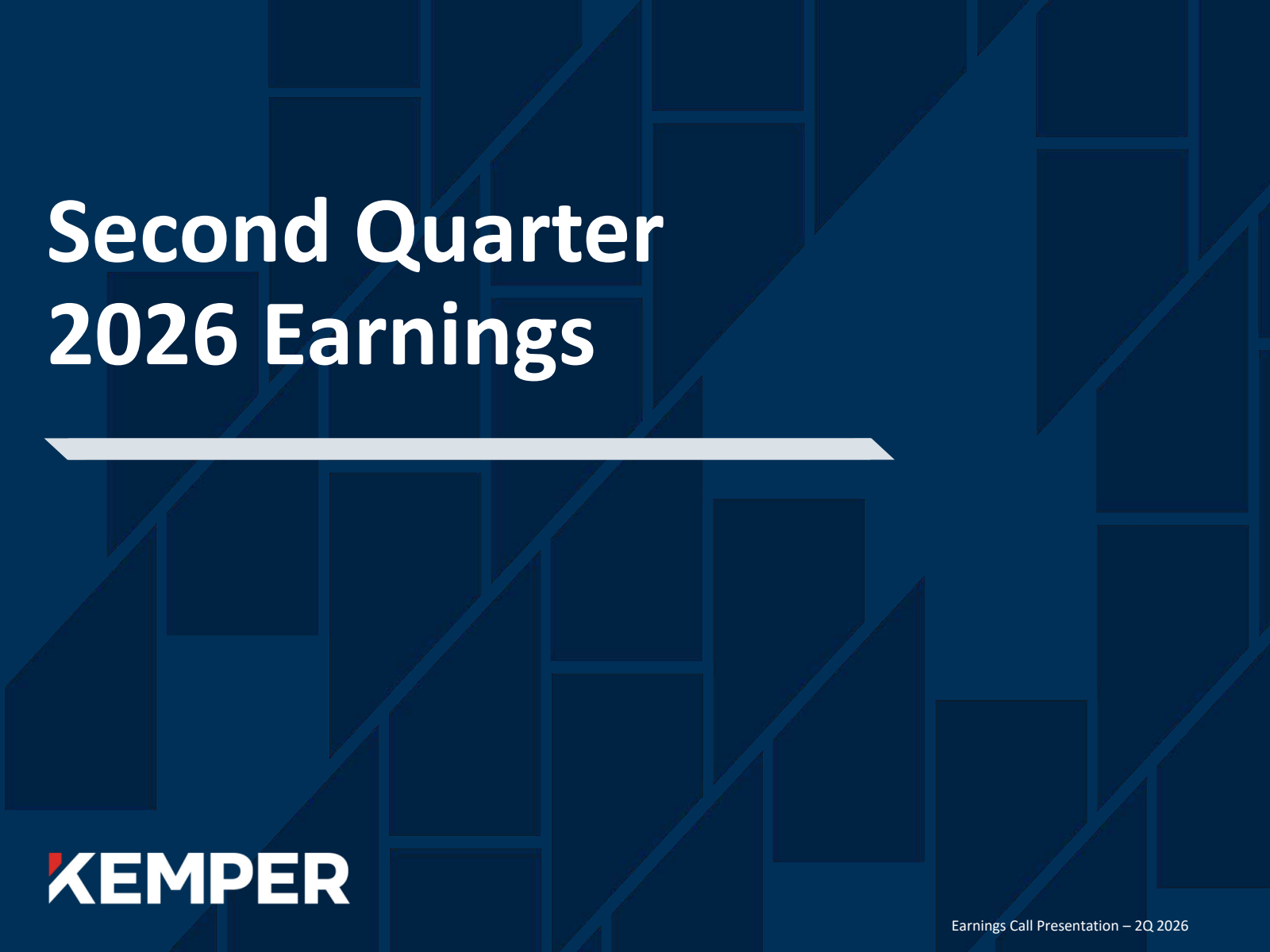 Kemper's Q2 2026 Slide Deck
