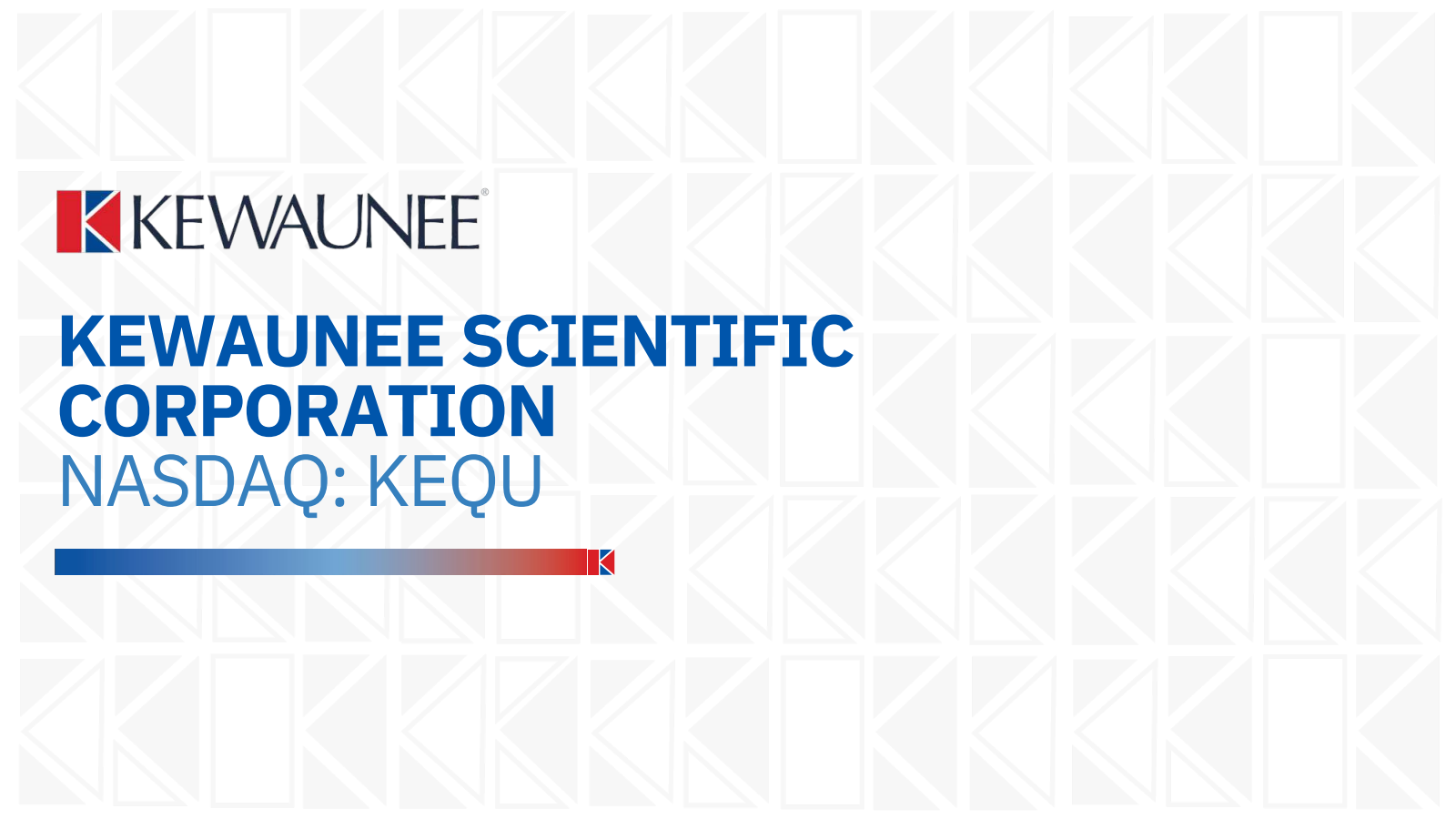 Kewaunee Scientific's Q4 2026 Slide Deck