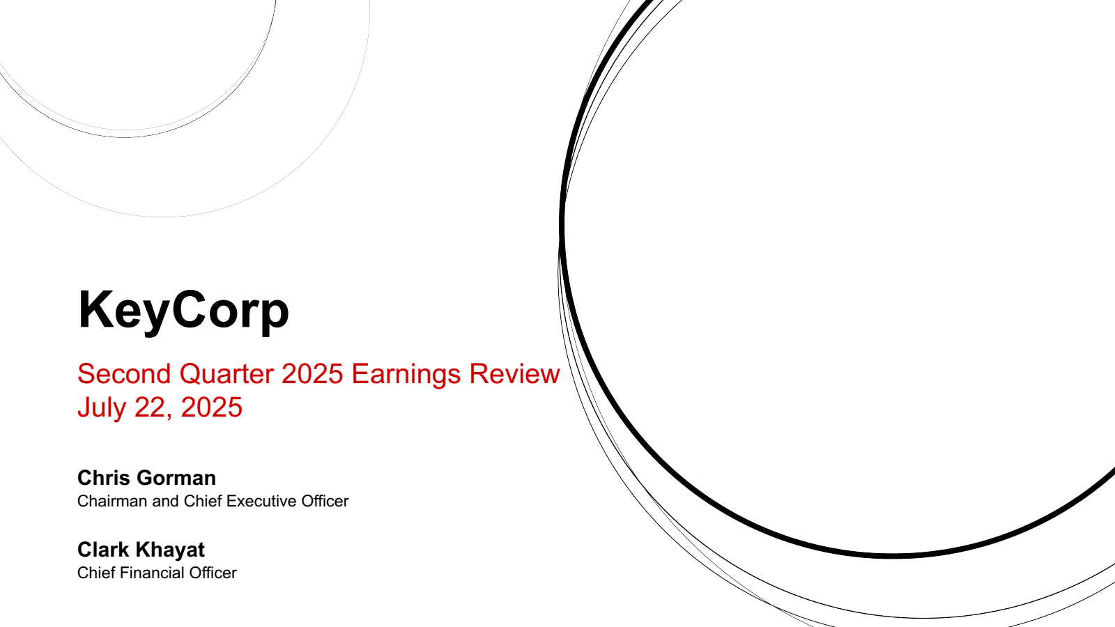 KeyCorp's Q2 2025 Slide Deck