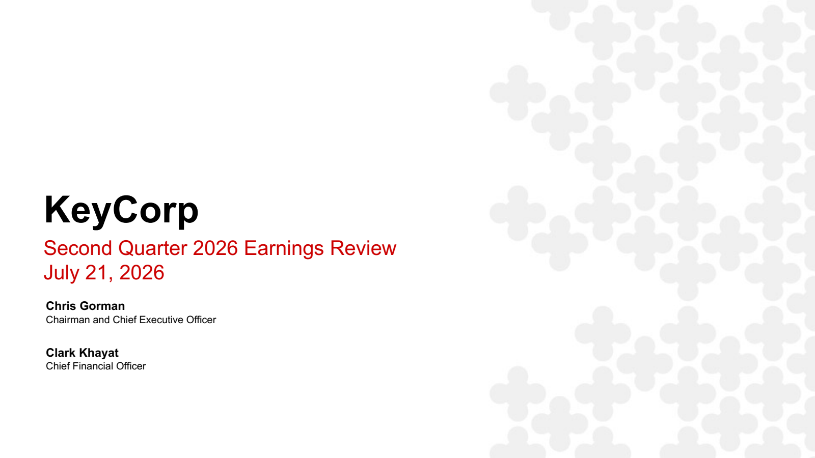 KeyCorp's Q2 2026 Slide Deck