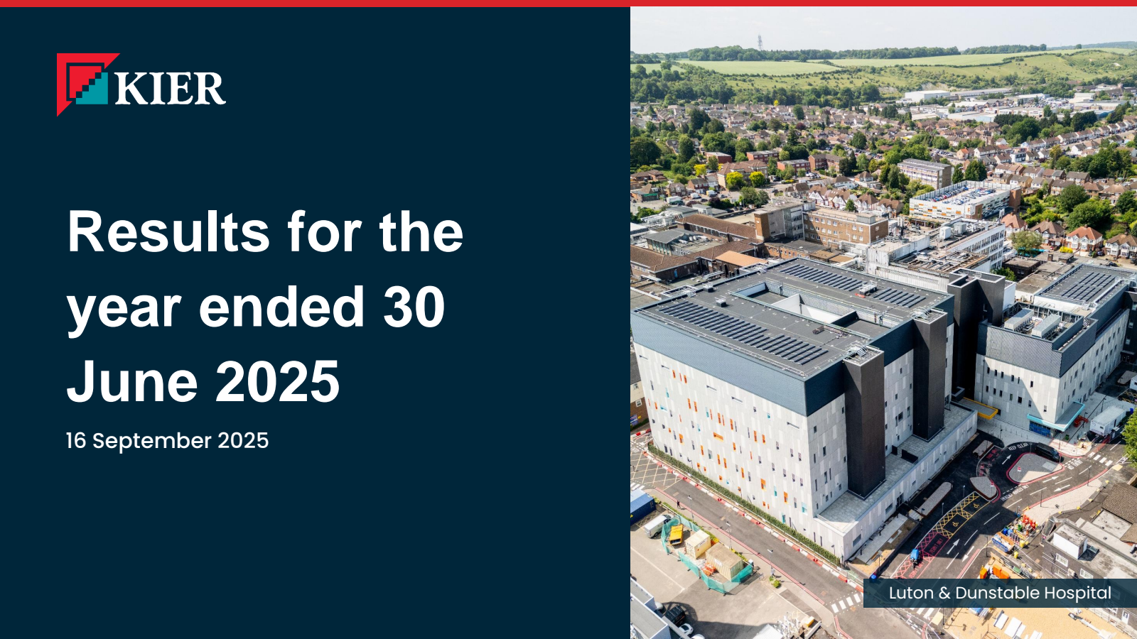 Kier Group's H2 2025 Slide Deck