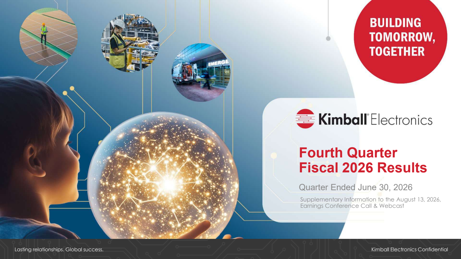 Kimball Electronics' Q4 2026 Slide Deck