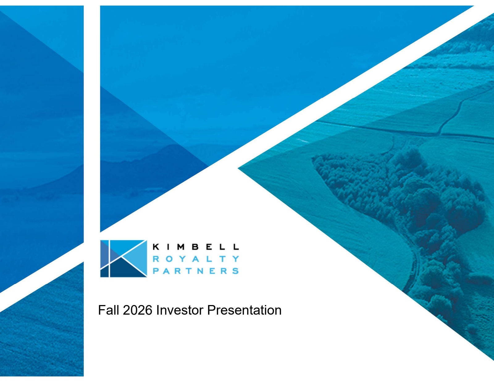 Kimbell Royalty's Q2 2026 Slide Deck