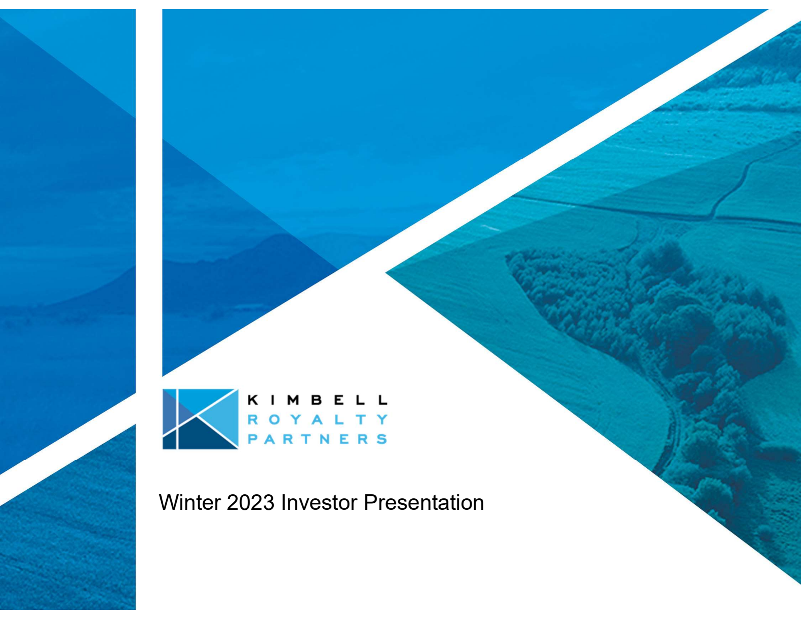 Kimbell Royalty Partners' Q3 2023 Slide Deck