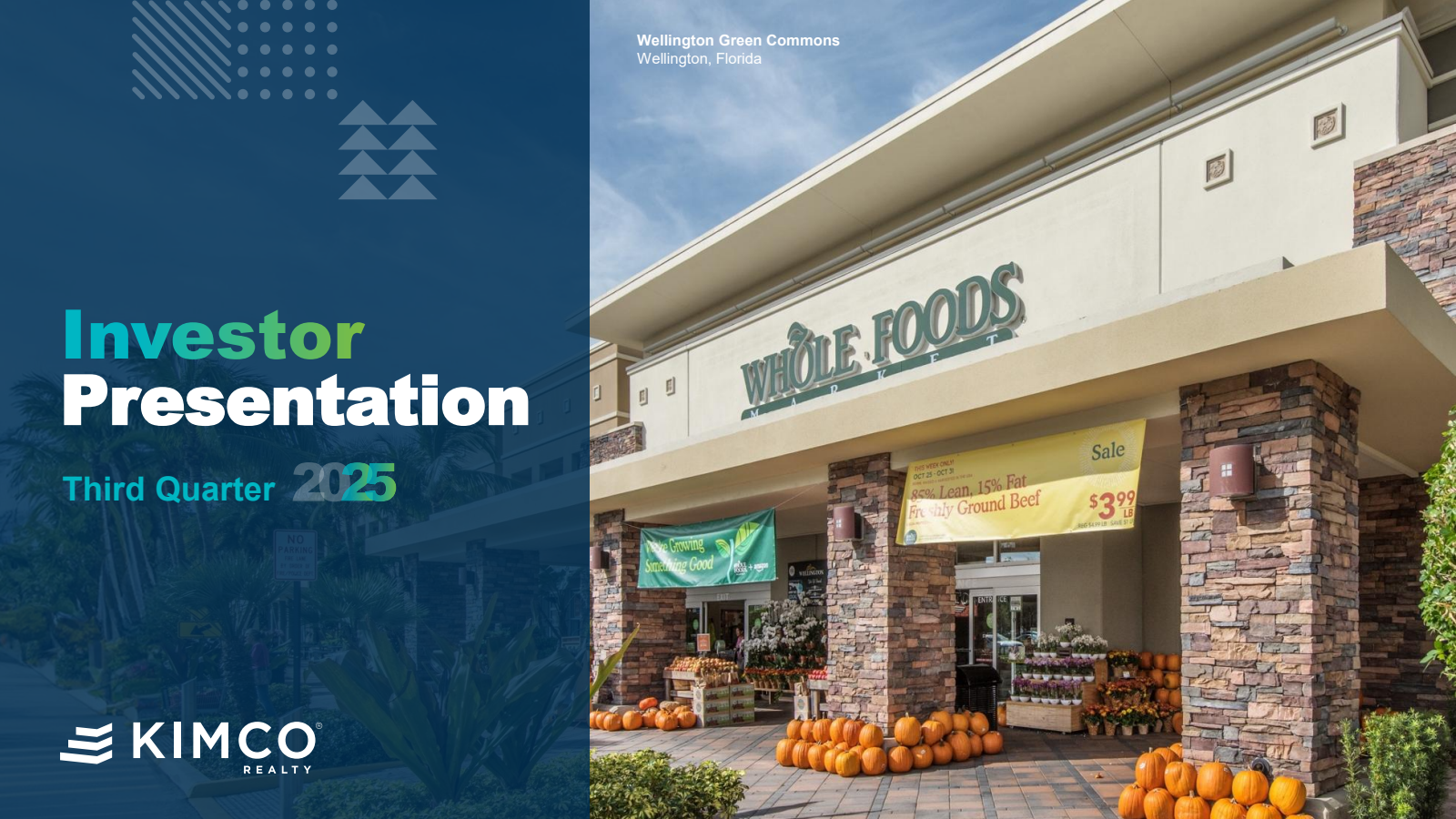 Kimco Realty's Q3 2025 Slide Deck