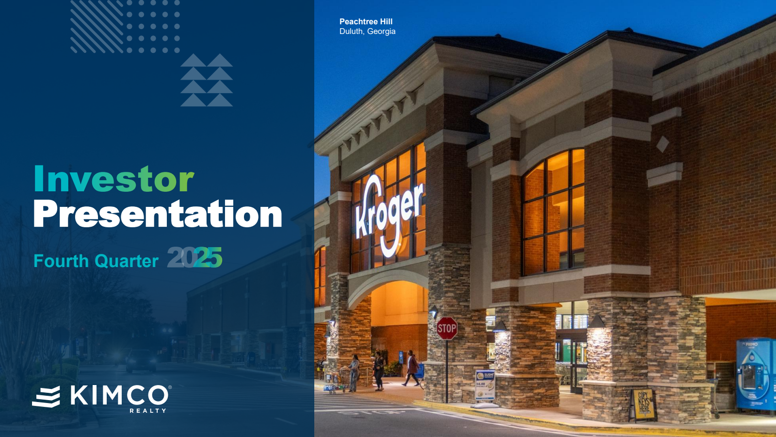 Kimco Realty's Q4 2025 Slide Deck