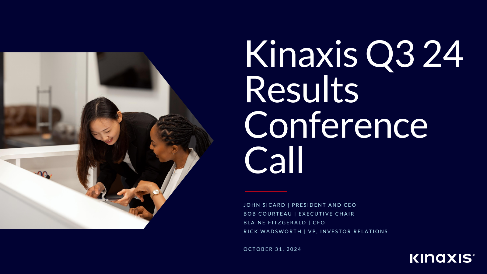 Kinaxis' Q3 2024 Slide Deck