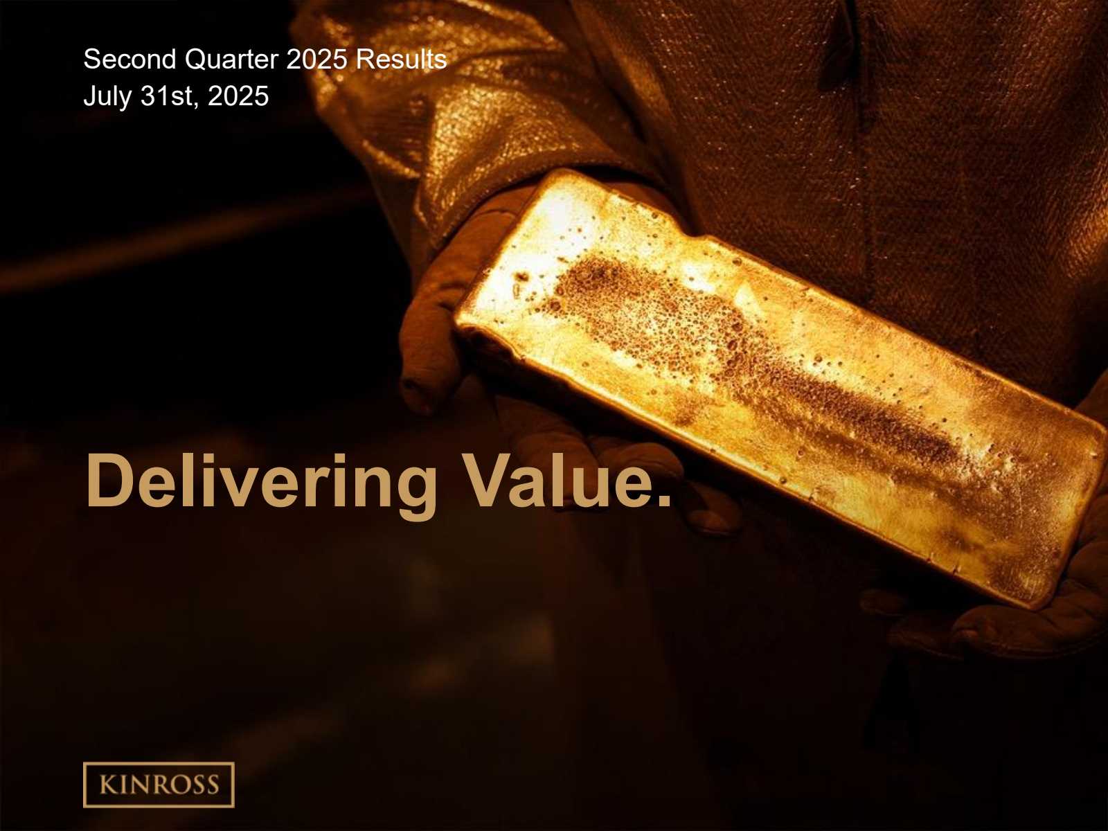 Kinross Gold's Q2 2025 Slide Deck