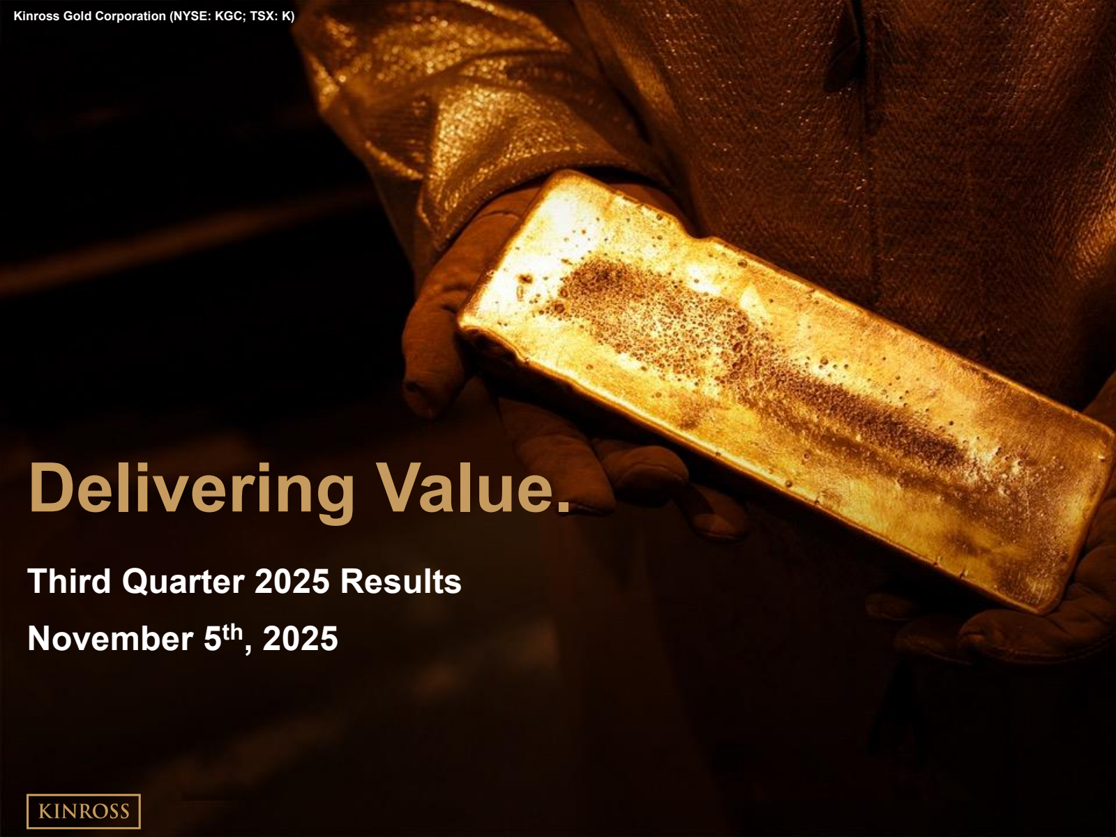 Kinross Gold's Q3 2025 Slide Deck