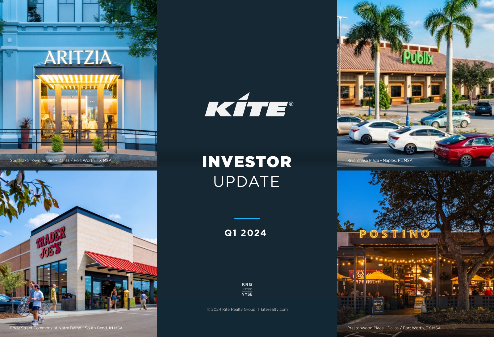 Kite Realty Group Trust's Q1 2024 Slide Deck