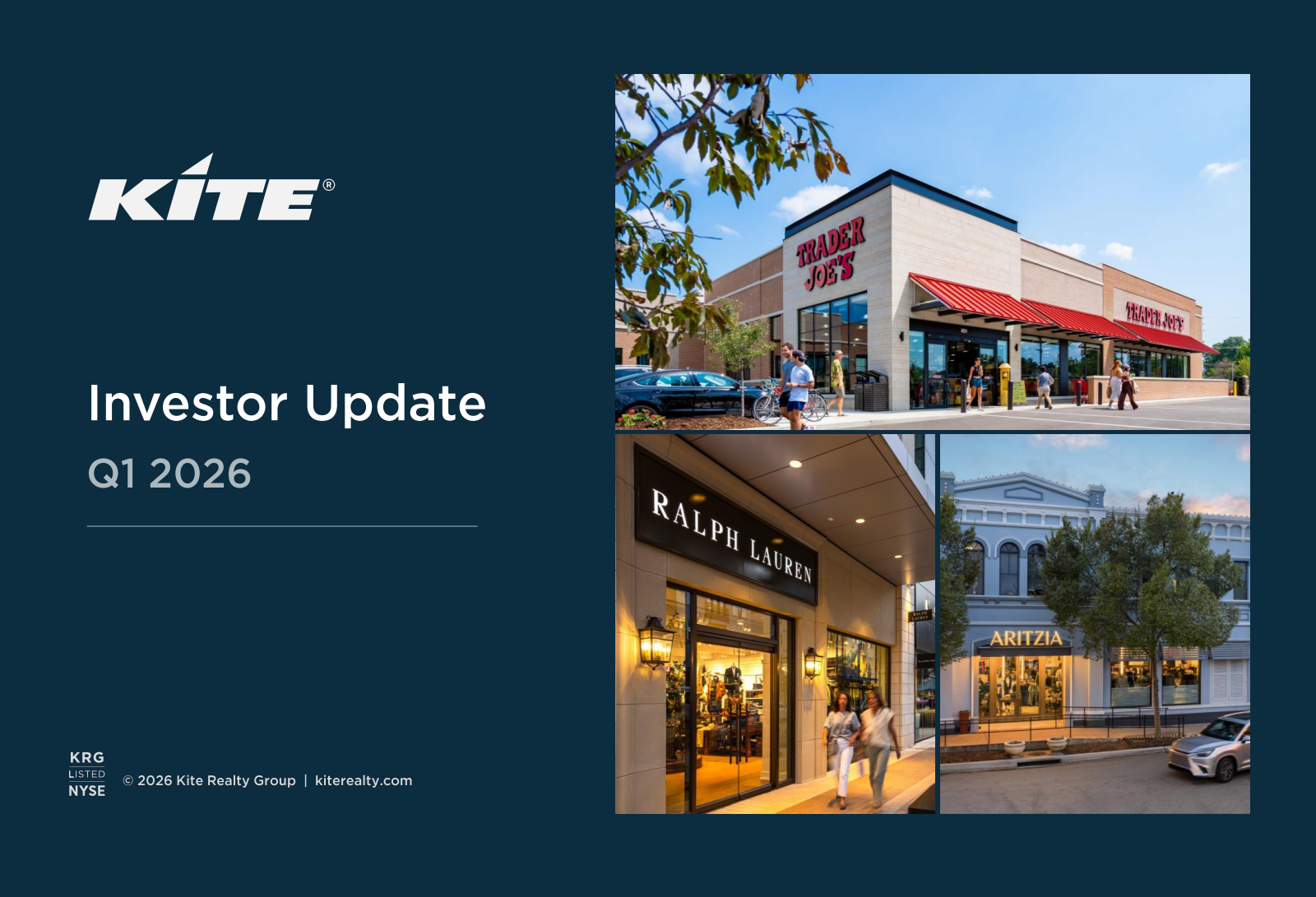 Kite Realty Group Trust's Q1 2026 Slide Deck