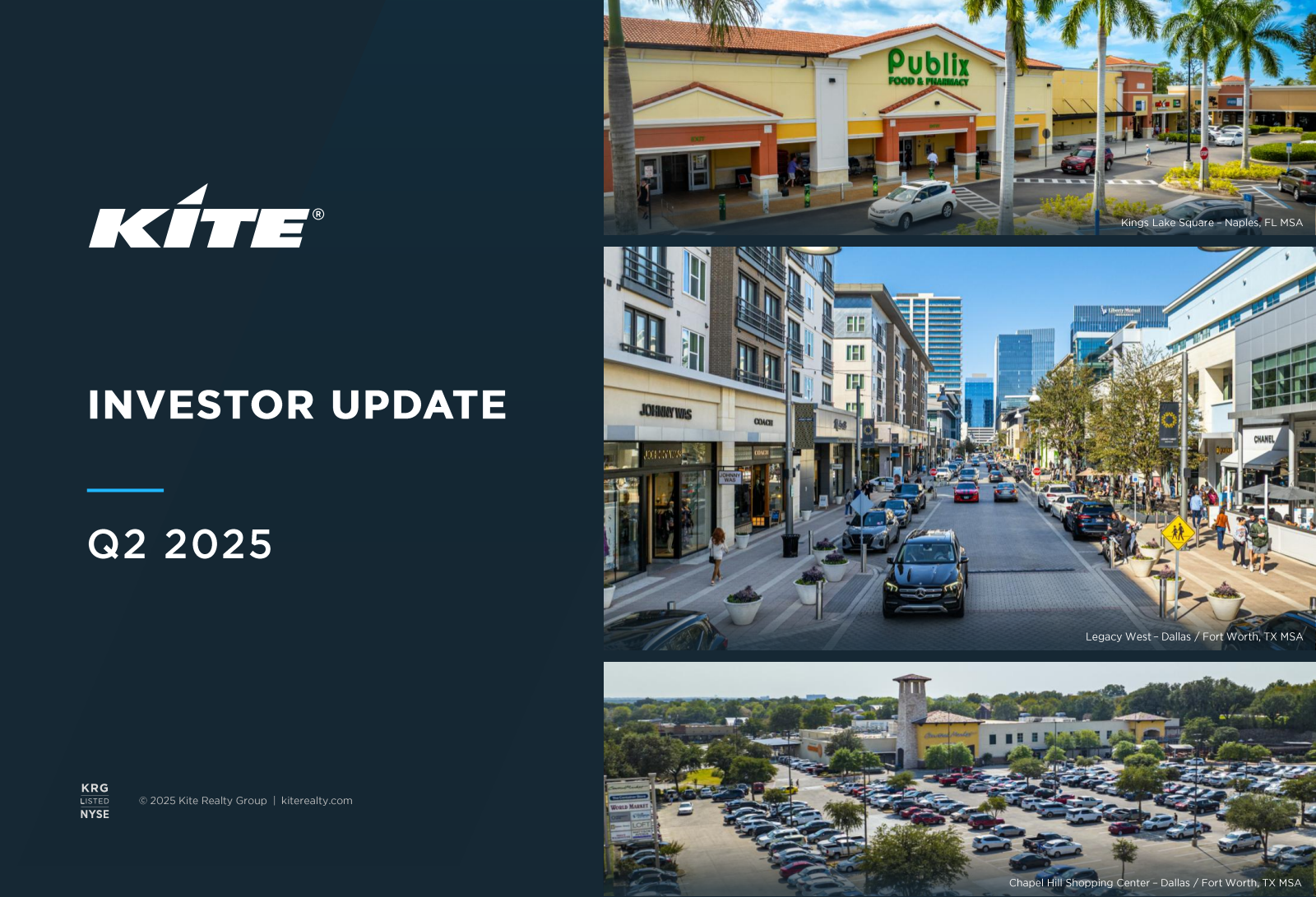 Kite Realty Group Trust's Q2 2025 Slide Deck