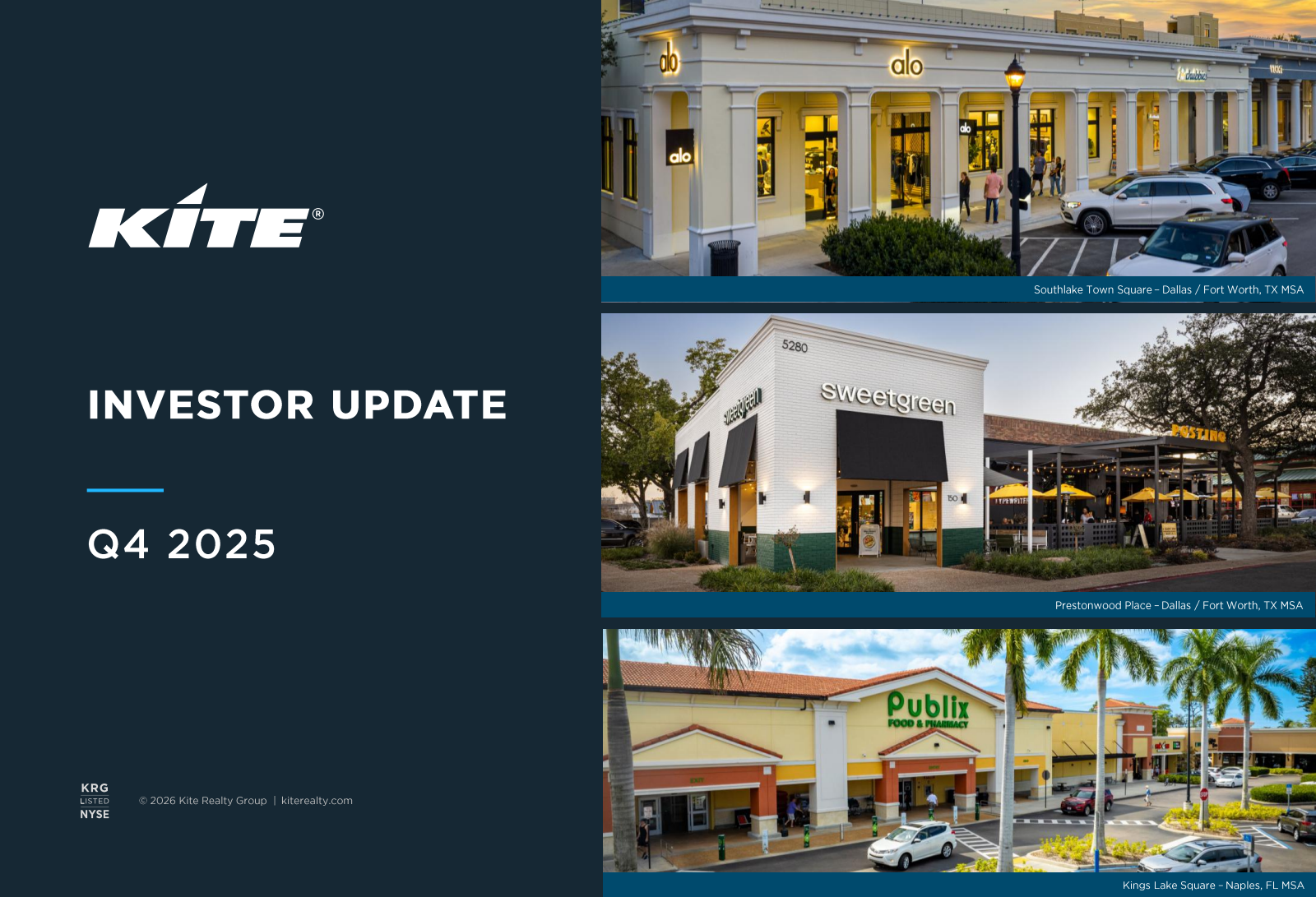 Kite Realty Group Trust's Q4 2025 Slide Deck