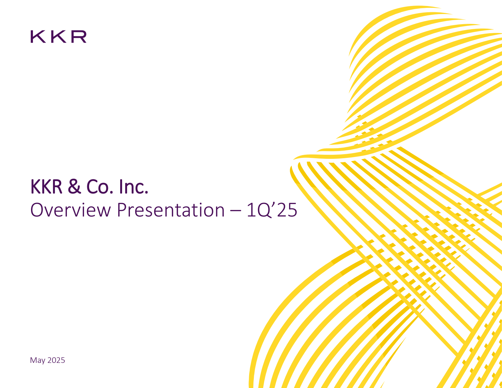 KKR & Co. Inc.'s Q1 2025 Slide Deck