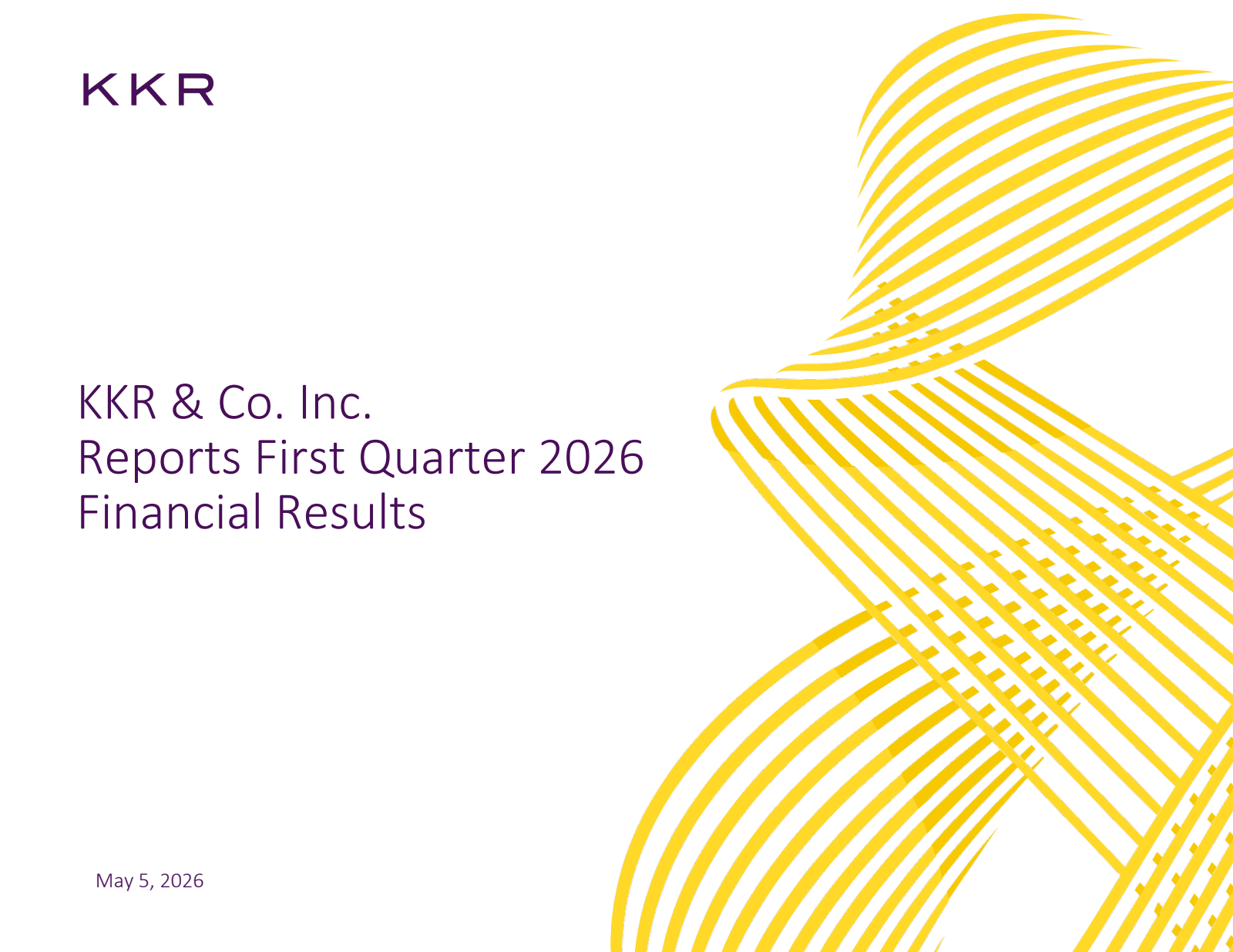 KKR & Co. Inc.'s Q1 2026 Slide Deck