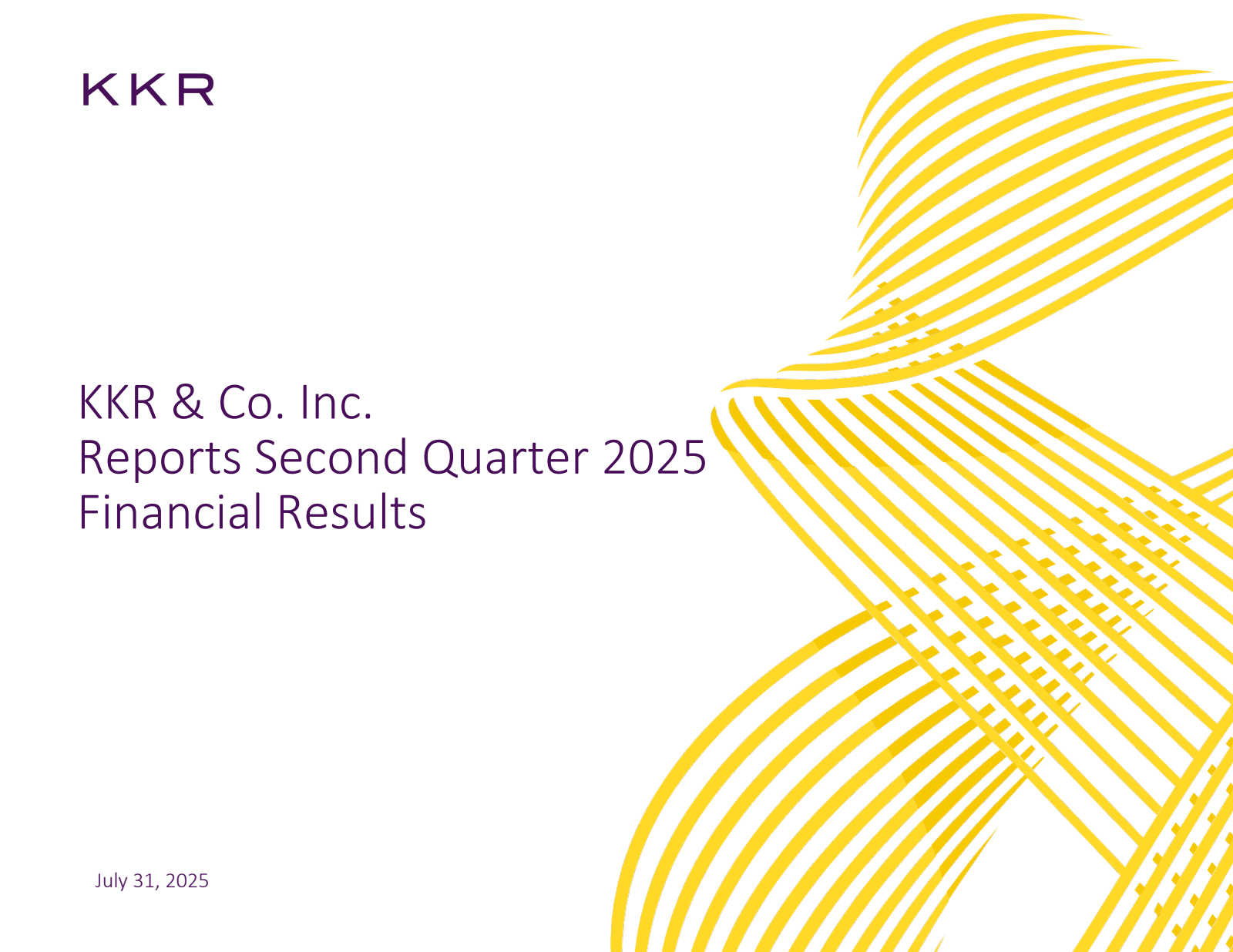 KKR & Co. Inc.'s Q2 2025 Slide Deck