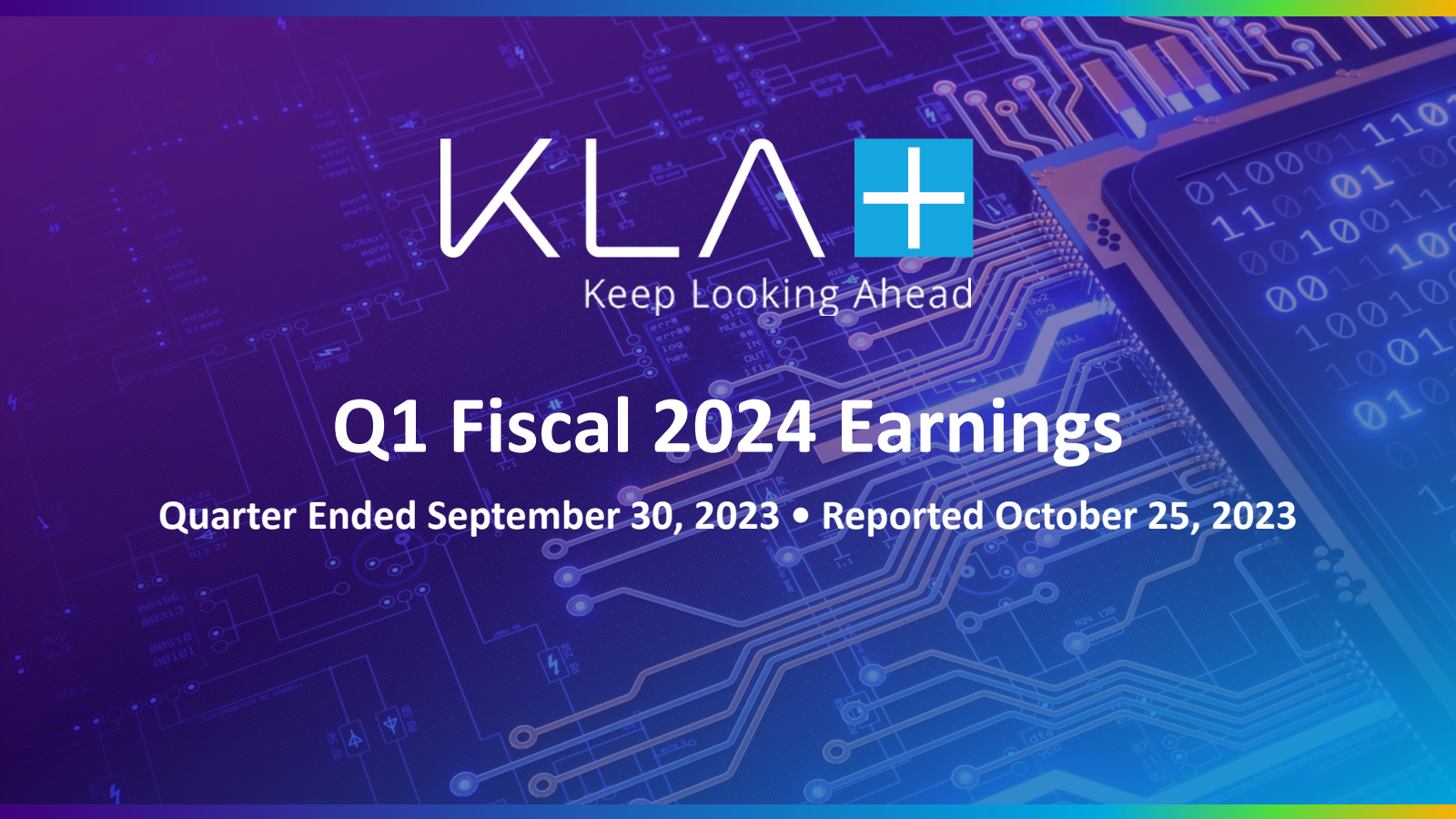KLA's Q1 2024 Slide Deck