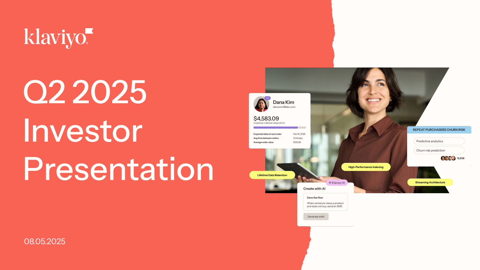 Klaviyo's Q2 2025 Slide Deck