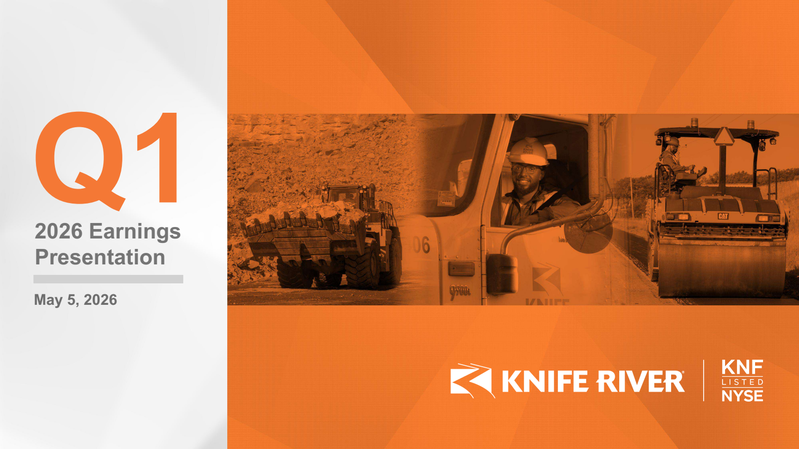 Knife River's Q1 2026 Slide Deck
