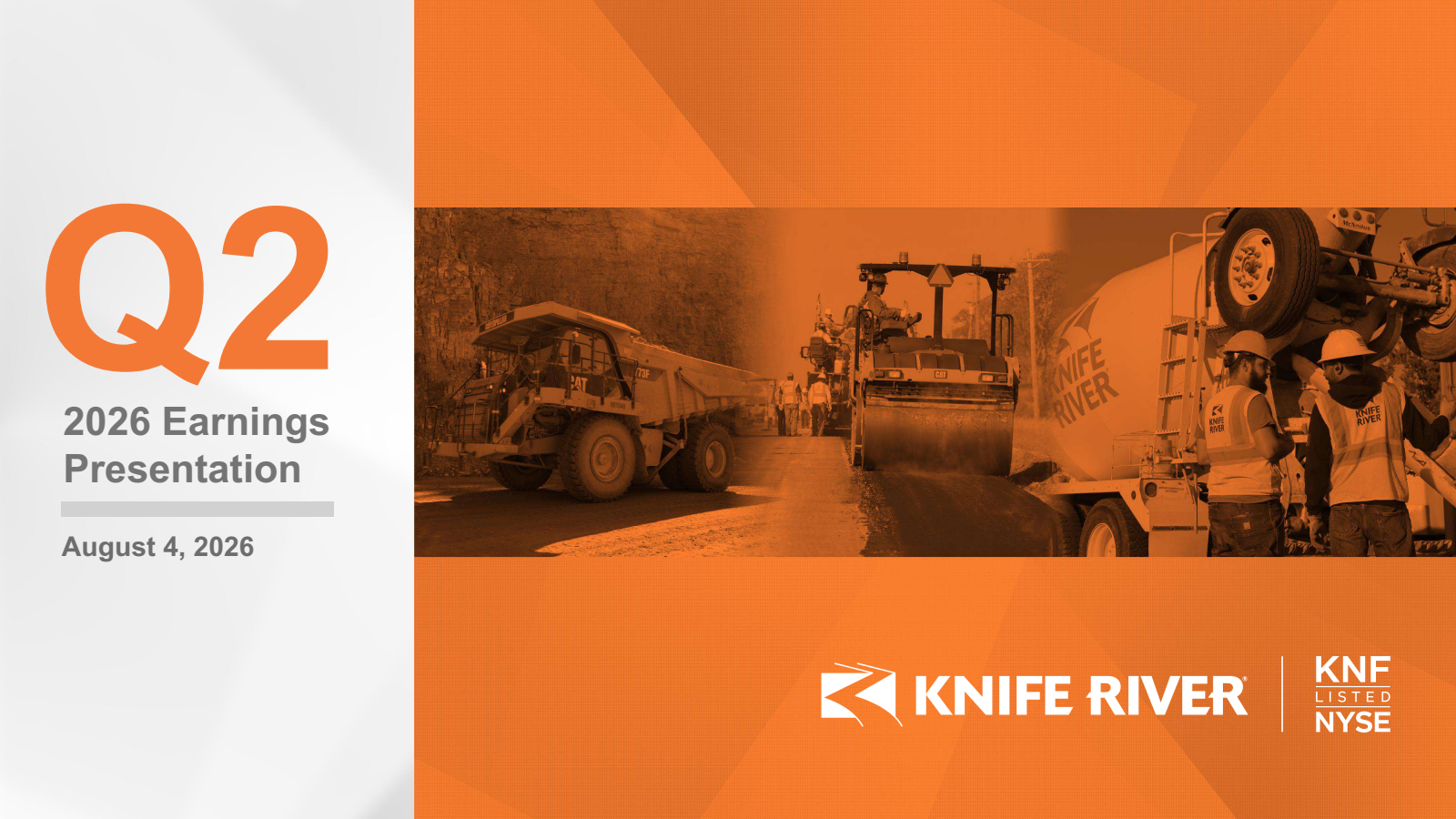 Knife River's Q2 2026 Slide Deck