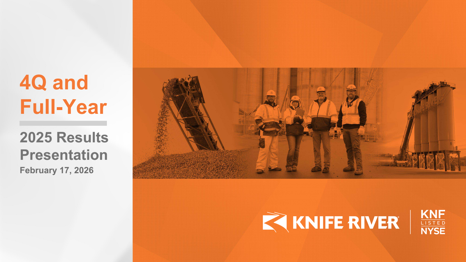 Knife River's Q4 2025 Slide Deck