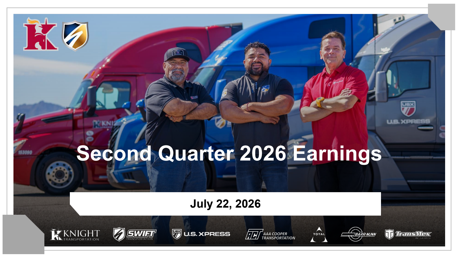 Knight-Swift Transportation's Q2 2026 Slide Deck