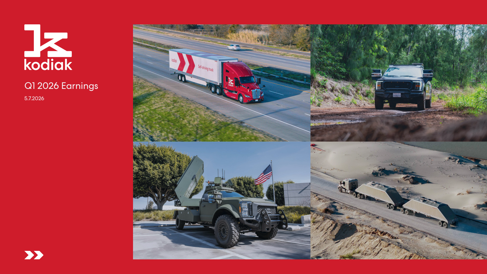 Kodiak AI's Q1 2026 Slide Deck