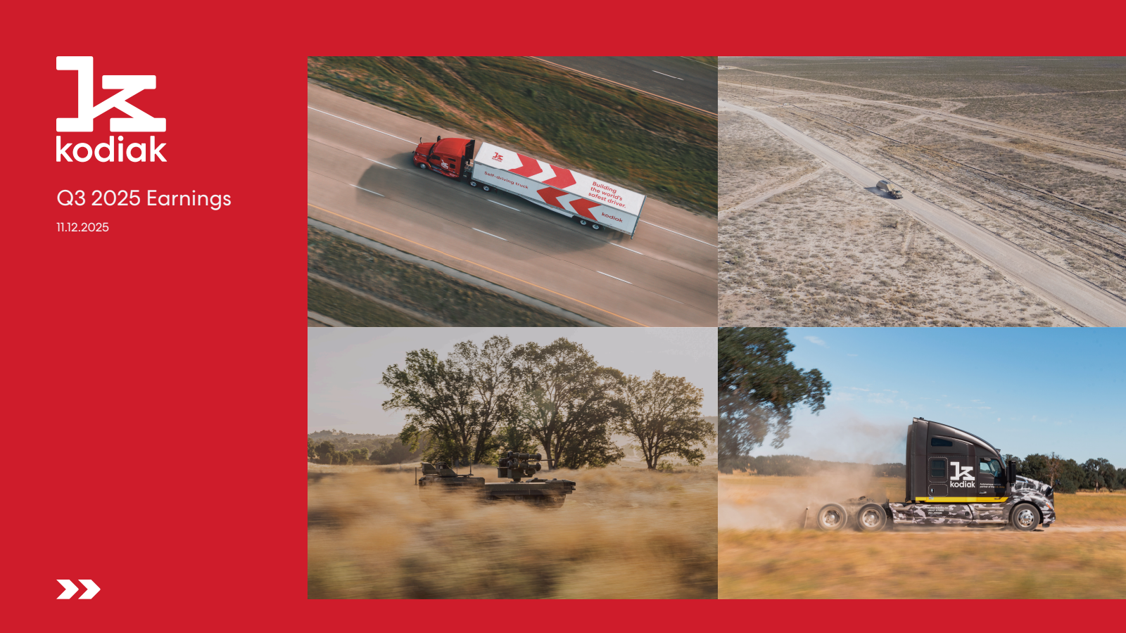 Kodiak AI's Q3 2025 Slide Deck