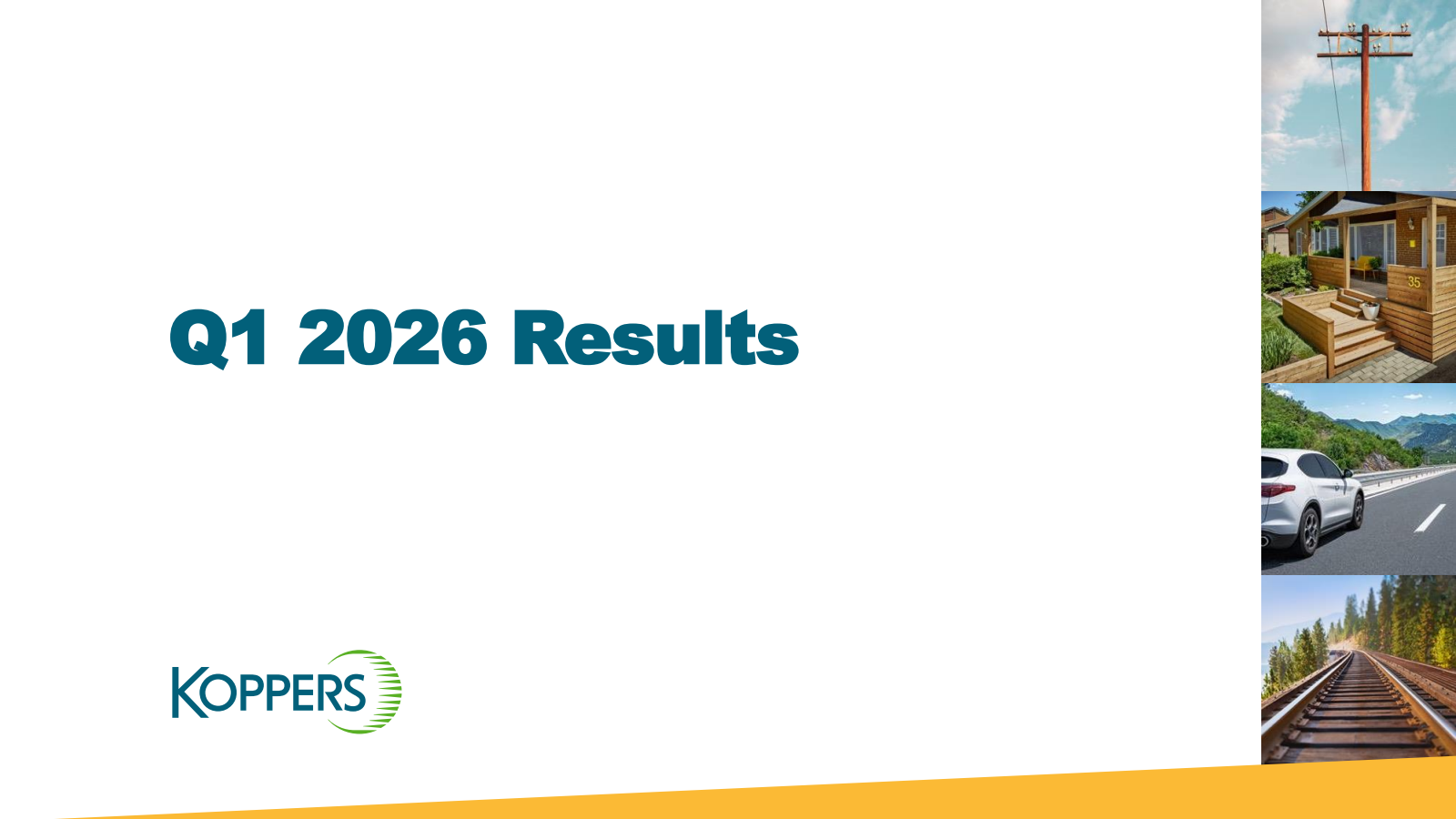 Koppers' Q1 2026 Slide Deck