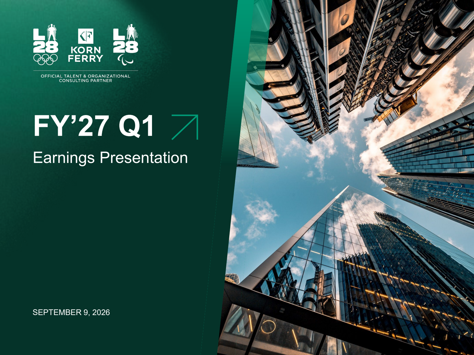 Korn/Ferry International's Q1 2027 Slide Deck