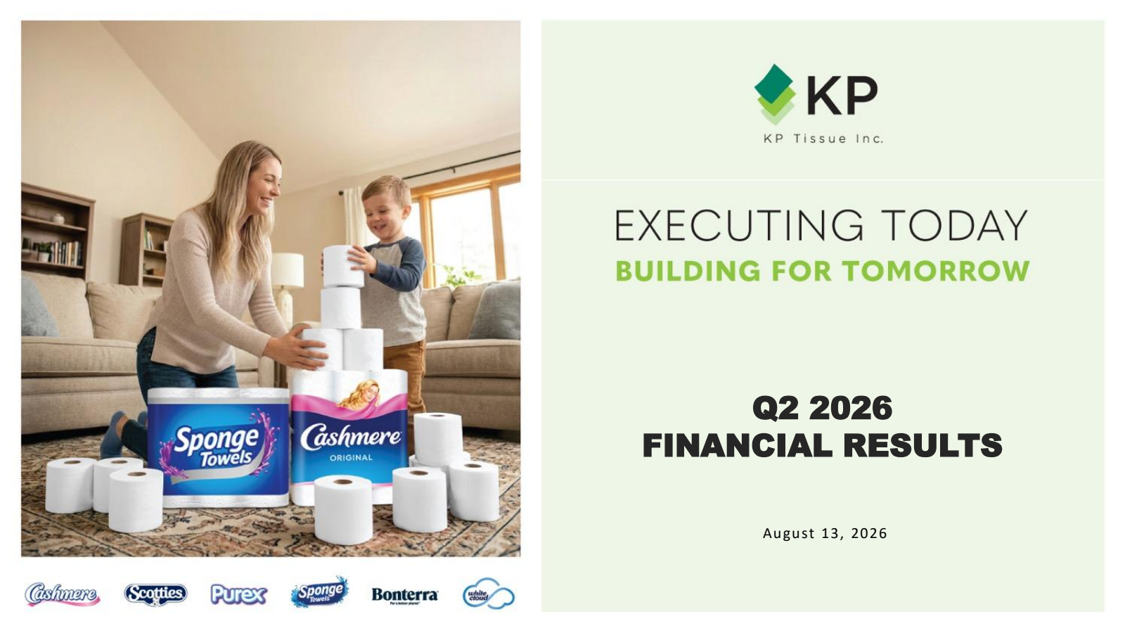 KP Tissue's Q2 2026 Slide Deck