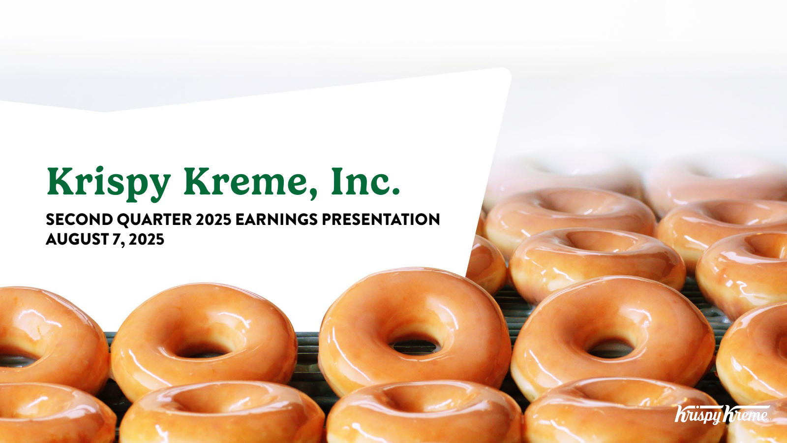 Krispy Kreme's Q2 2025 Slide Deck