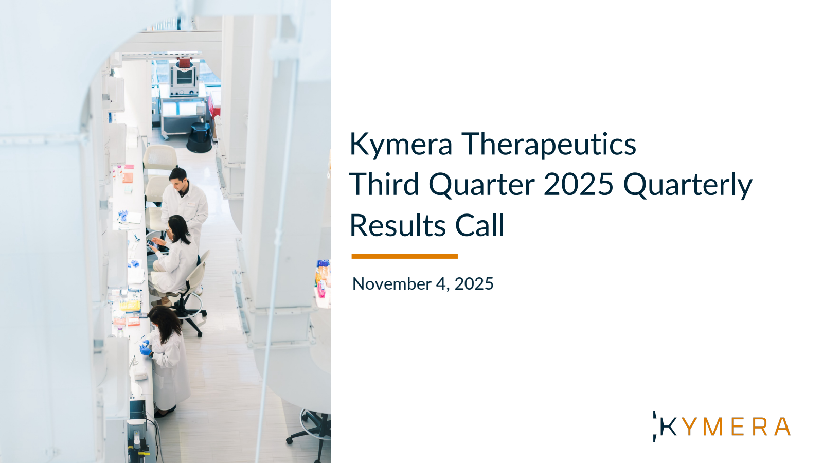 Kymera Therapeutics' Q3 2025 Slide Deck