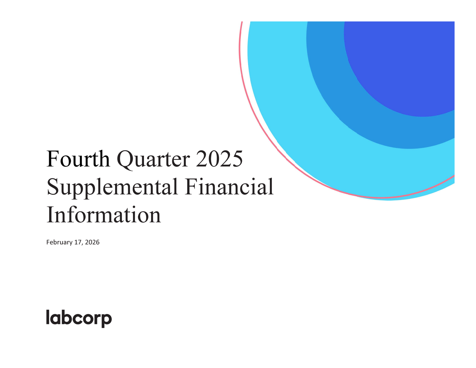 Labcorp's Q4 2025 Slide Deck