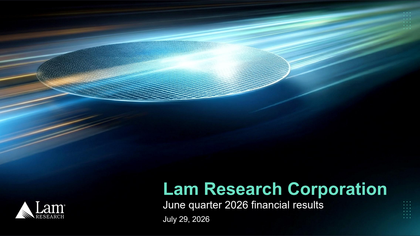 Lam Research's Q4 2026 Slide Deck