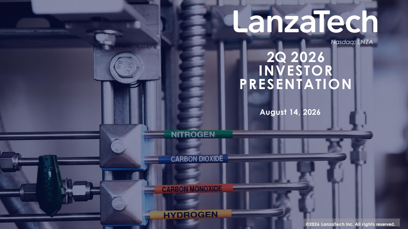 LanzaTech Global's Q2 2026 Slide Deck