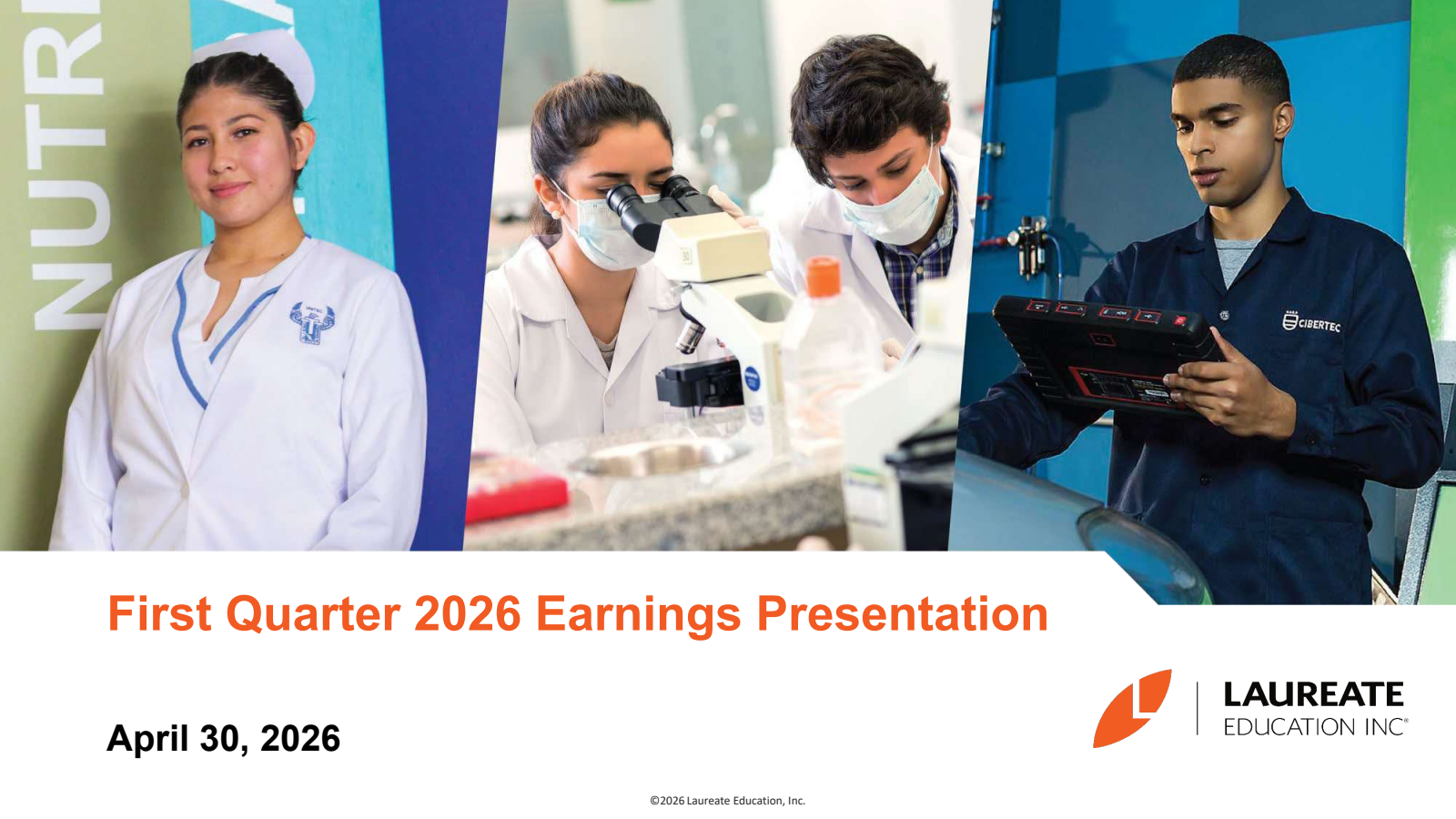 Laureate Education's Q1 2026 Slide Deck