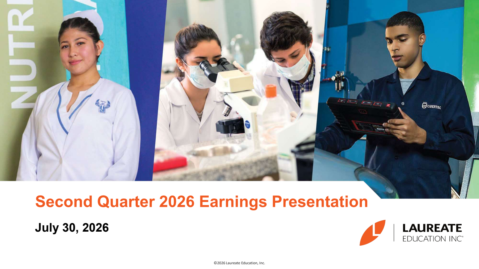 Laureate Education's Q2 2026 Slide Deck