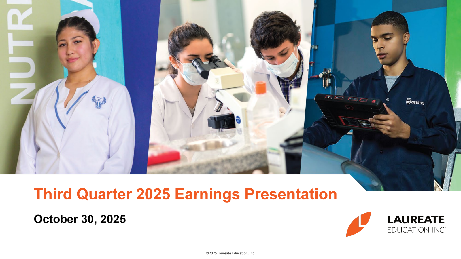Laureate Education's Q3 2025 Slide Deck