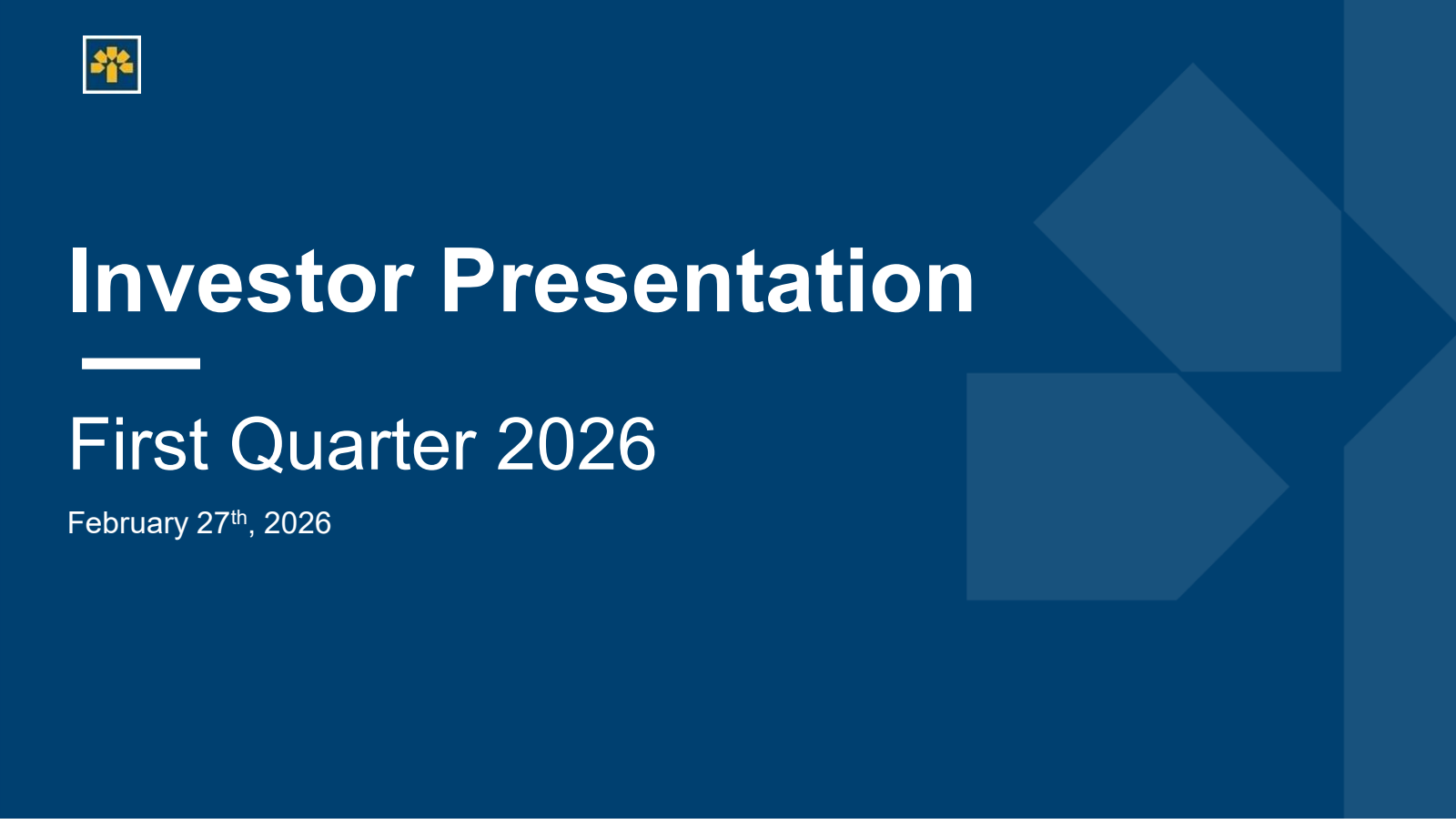 Laurentian Bank of Canada's Q1 2026 Slide Deck