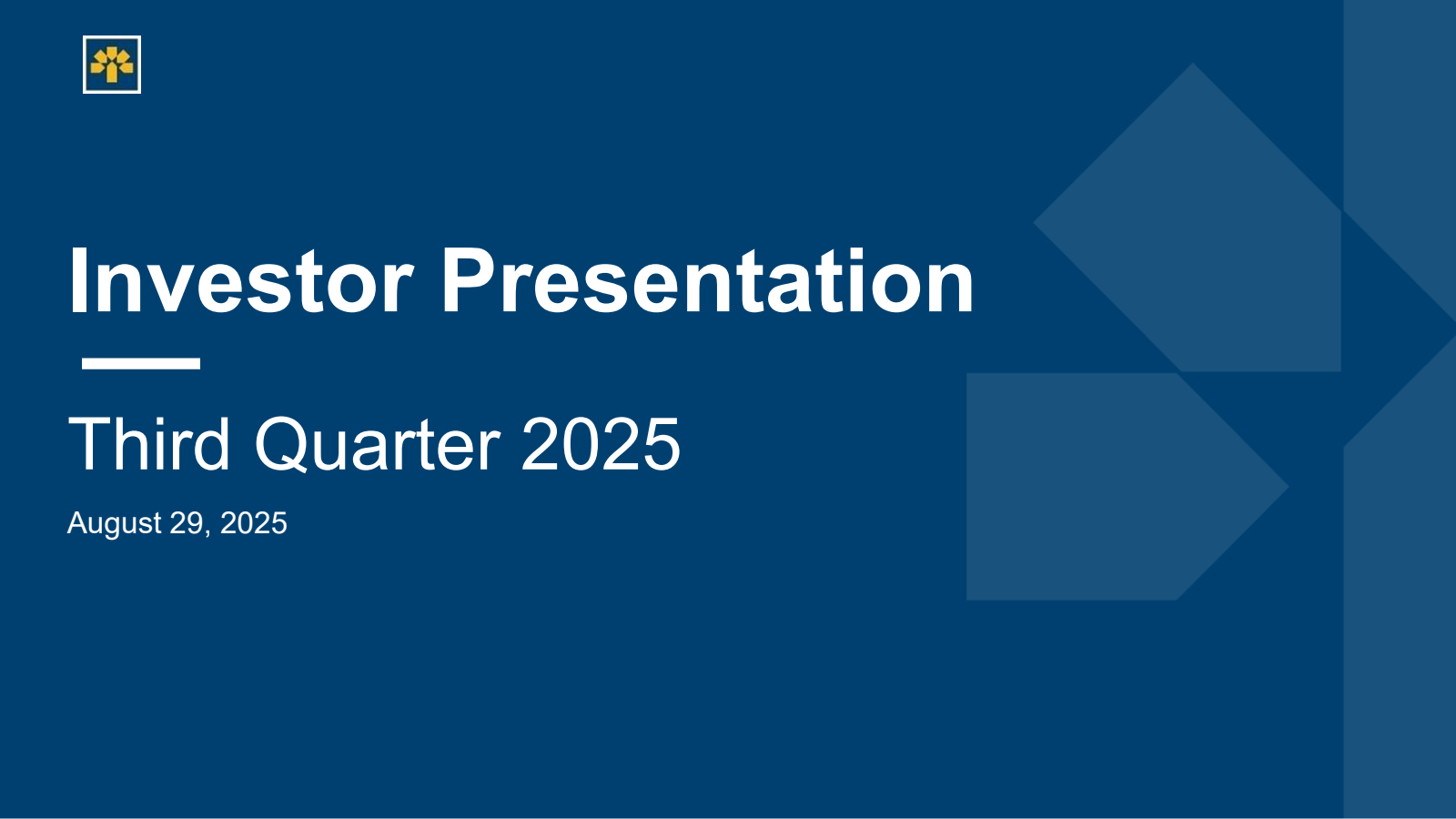Laurentian Bank of Canada's Q3 2025 Slide Deck