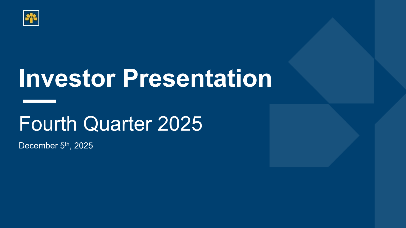 Laurentian Bank of Canada's Q4 2025 Slide Deck