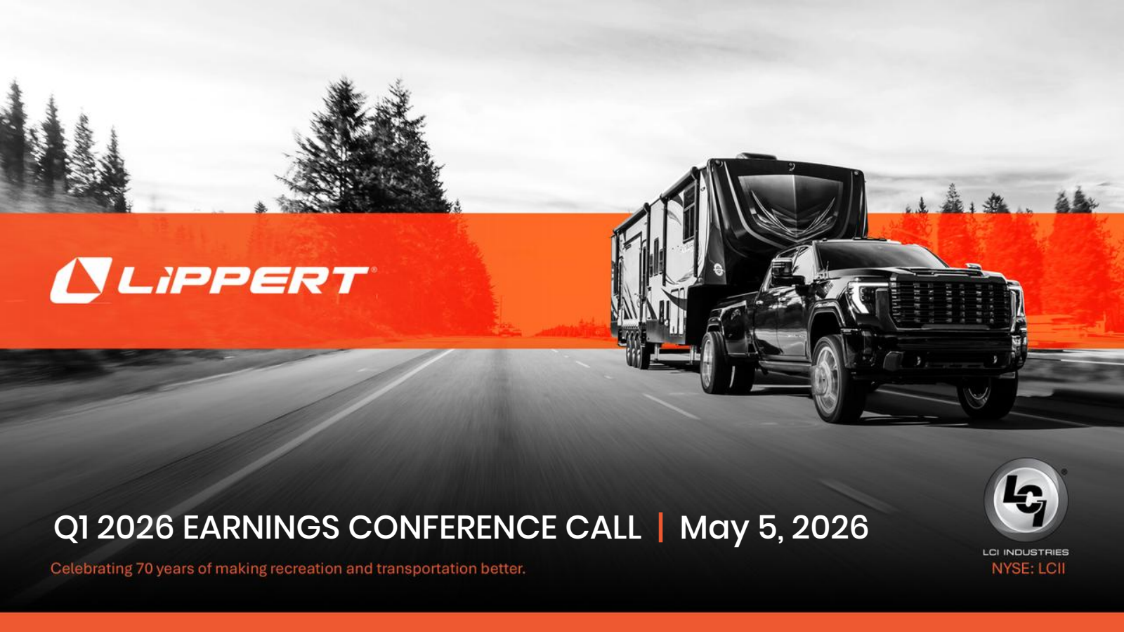 LCI Industries' Q1 2026 Slide Deck