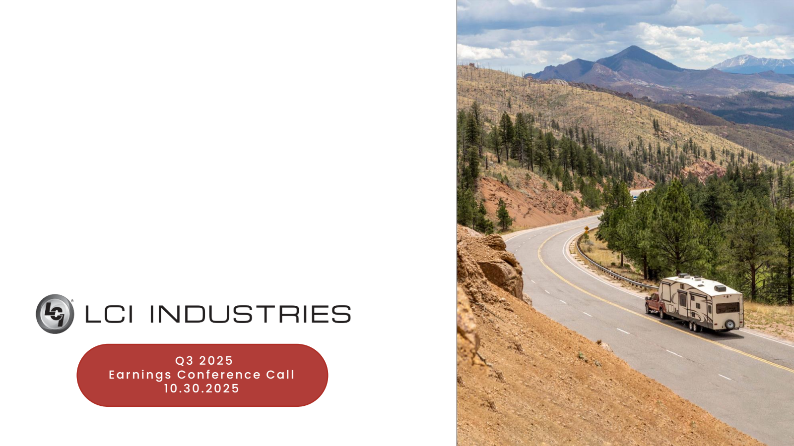 LCI Industries' Q3 2025 Slide Deck
