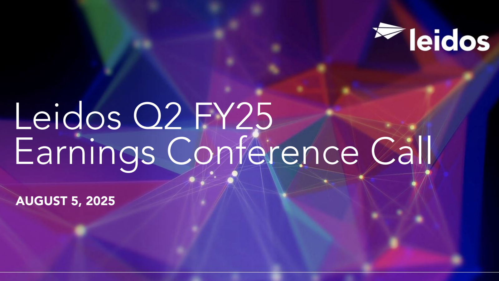 Leidos' Q2 2025 Slide Deck