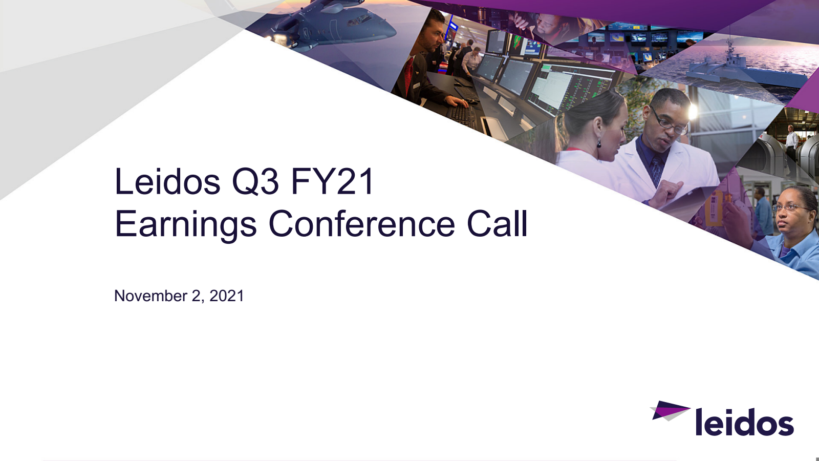 Leidos' Q3 2021 Slide Deck