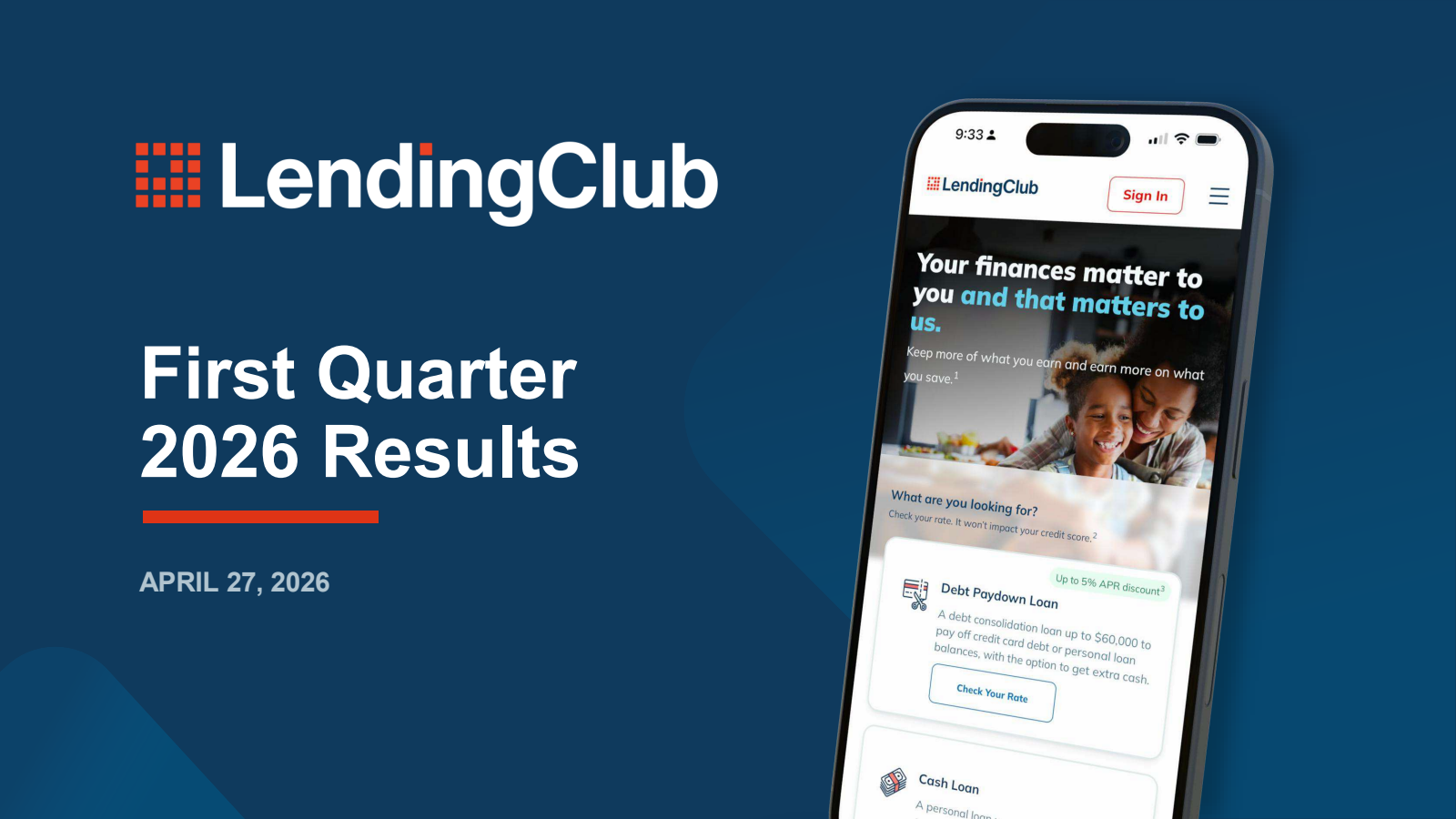 LendingClub's Q1 2026 Slide Deck